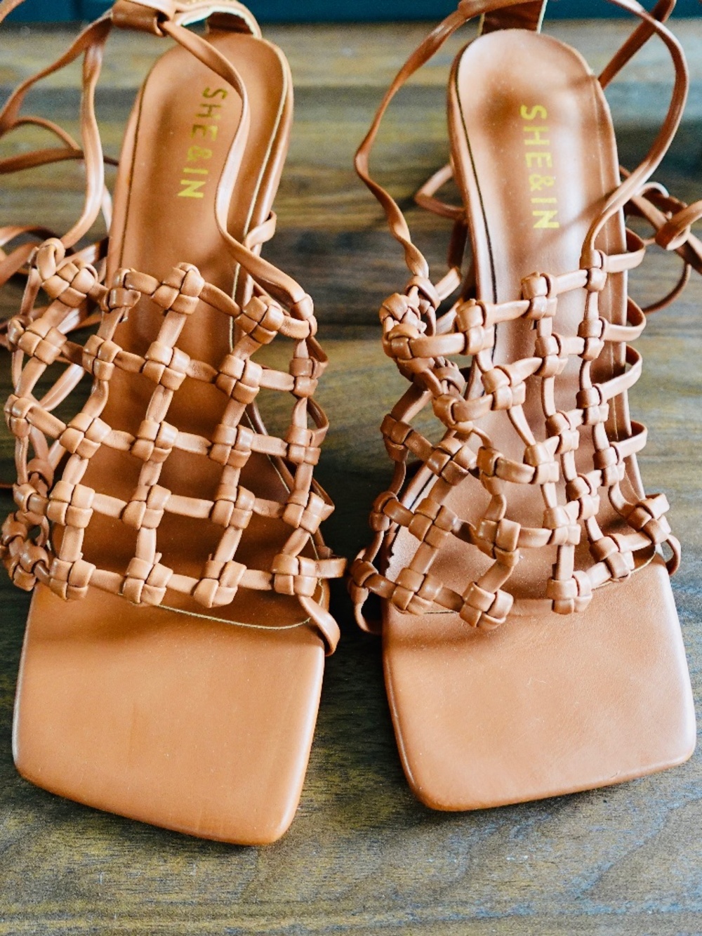 Brown Strappy Heeled Sandals
